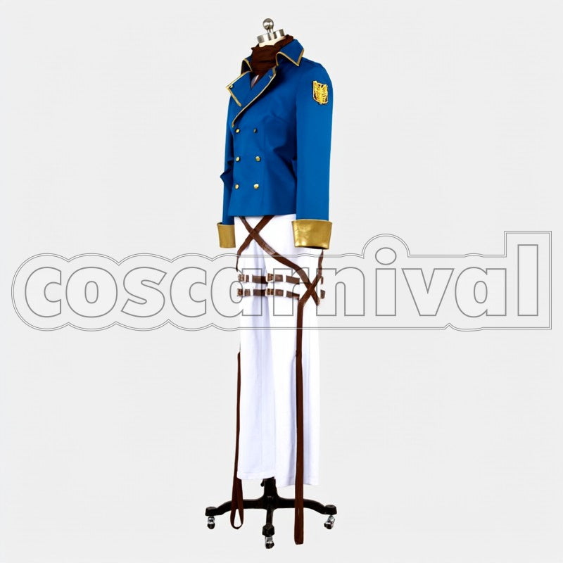 - Wings of Counterattack - ONLINE Mikasa Independent Special Supply Soldier cosplay costume from Attack on Titan, front view 2