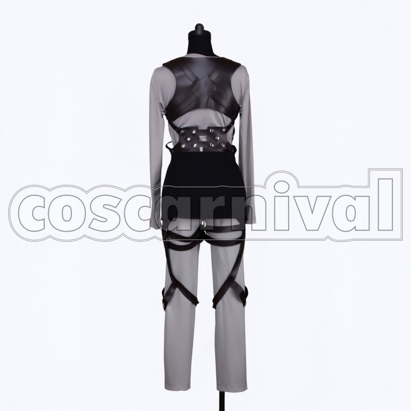 Training Corps Eren Yeager cosplay costume from Attack on Titan, back view 2