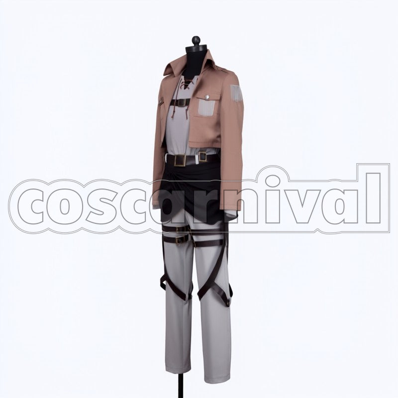 Training Corps Eren Yeager cosplay costume from Attack on Titan, front view 2