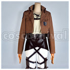 Titan Eren Yeager Survey Corps Uniform Embroidered Version Cosplay cosplay costume from Attack on, front view 1