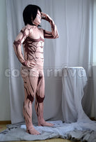 Eren Yeager Titan Form Lycra Spandex Full-Body cosplay costume from Attack on Titan, front view 2