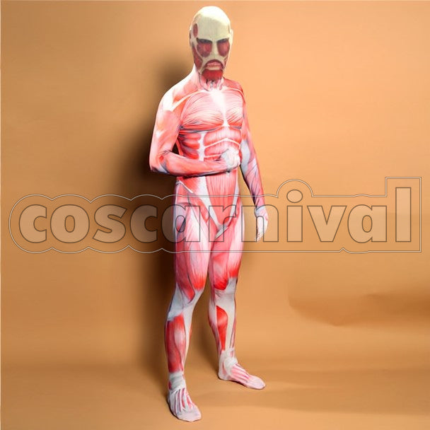 Colossal Titan Full-Body cosplay costume from Attack on Titan, front view
