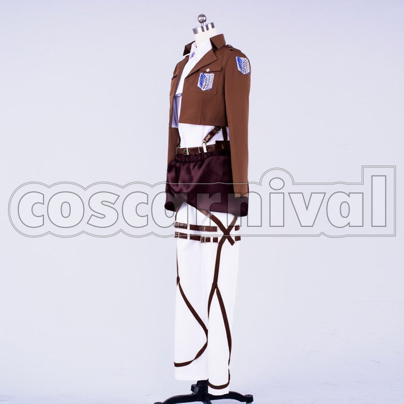 Survey Corps Levi cosplay costume from Attack on Titan, side view 2