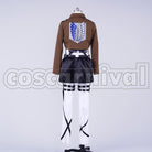 Survey Corps Captain Levi cosplay costume from Attack on Titan, back view