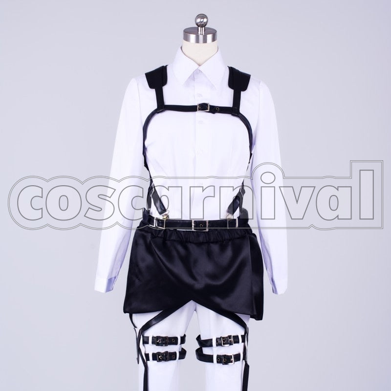 Survey Corps Captain Levi cosplay costume from Attack on Titan, front view 4