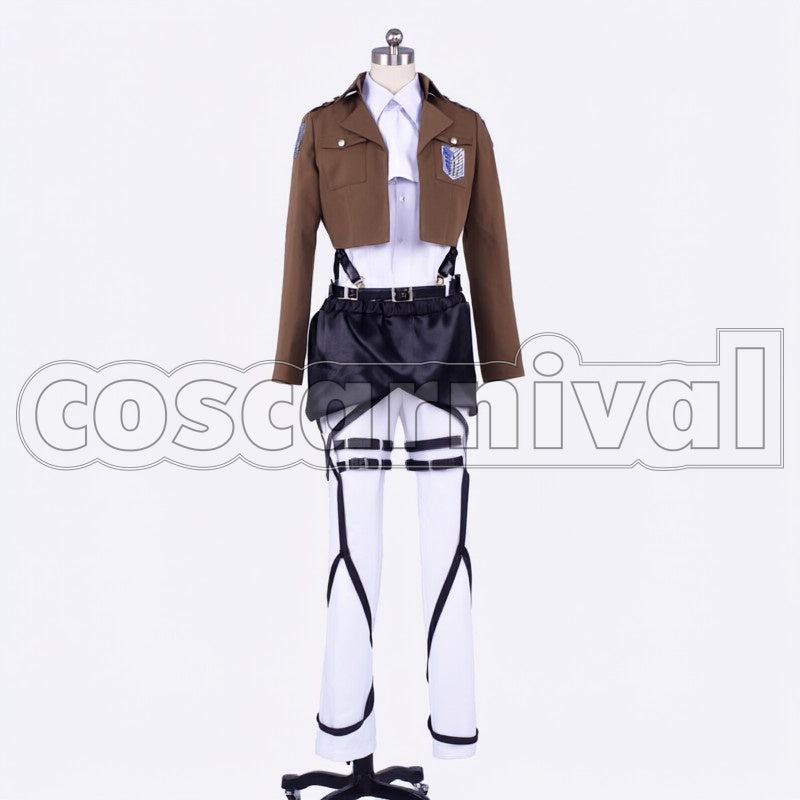 Survey Corps Captain Levi cosplay costume from Attack on Titan, front view