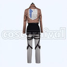 Survey Corps Levi cosplay costume from Attack on Titan, back view