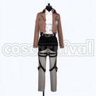 Survey Corps Levi cosplay costume from Attack on Titan, front view