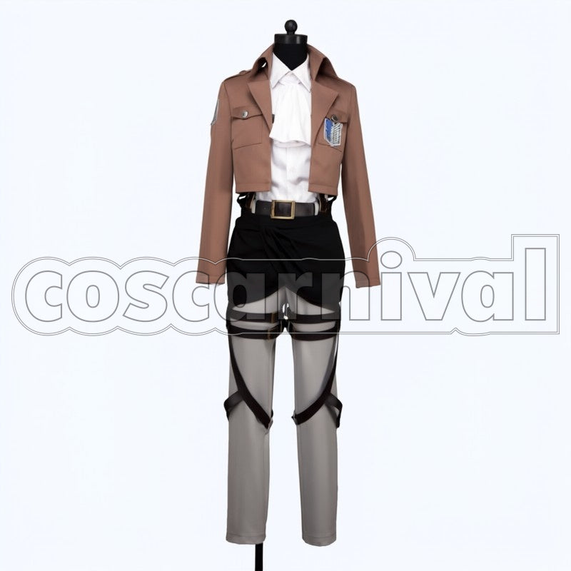 Survey Corps Levi cosplay costume from Attack on Titan, front view