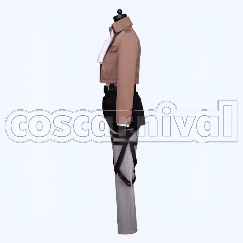 Survey Corps Levi cosplay costume from Attack on Titan, side view