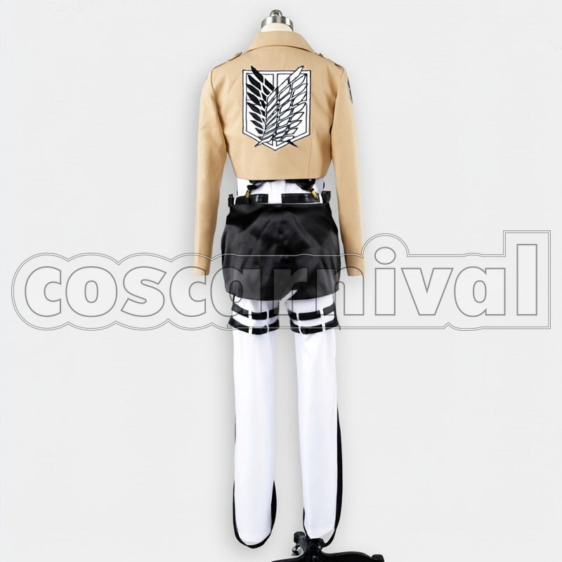 Survey Corps Captain Levi cosplay costume from Attack on Titan, back view 2