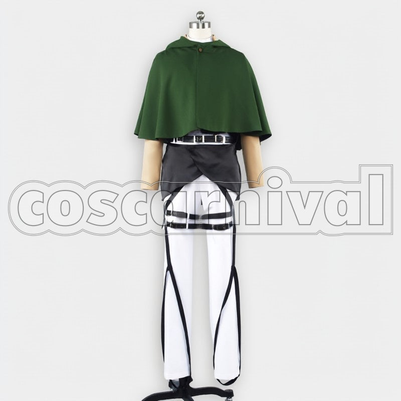 Survey Corps Captain Levi cosplay costume from Attack on Titan, front view 2