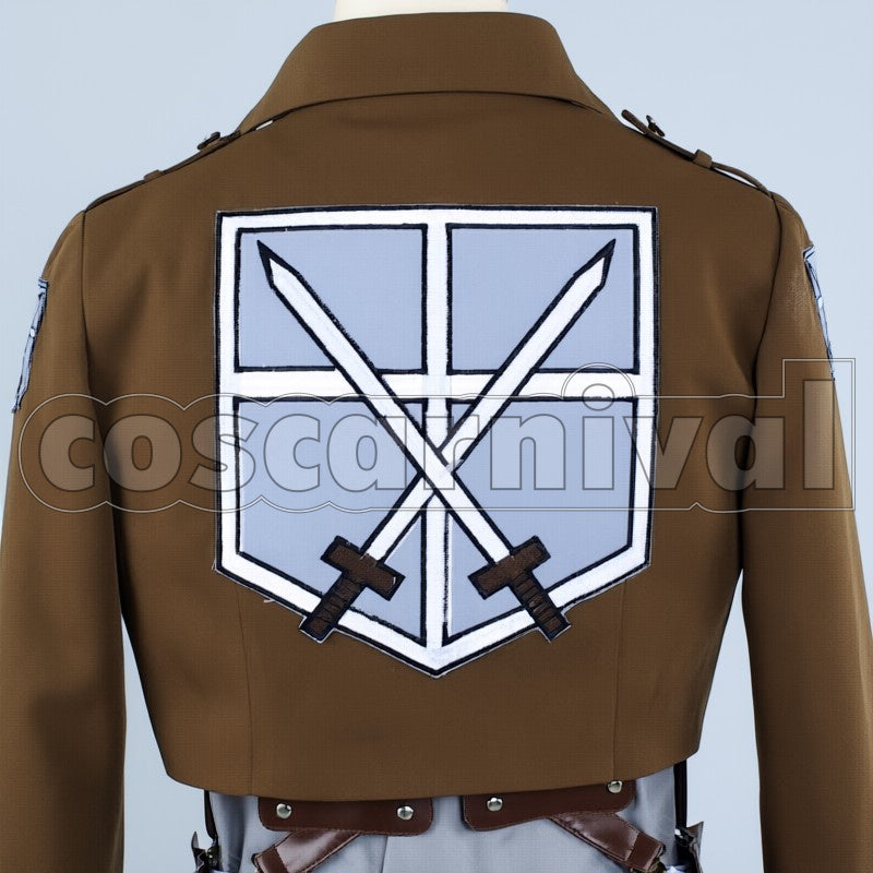 Survey Corps Sasha Blouse cosplay costume from Attack on Titan, back view 3