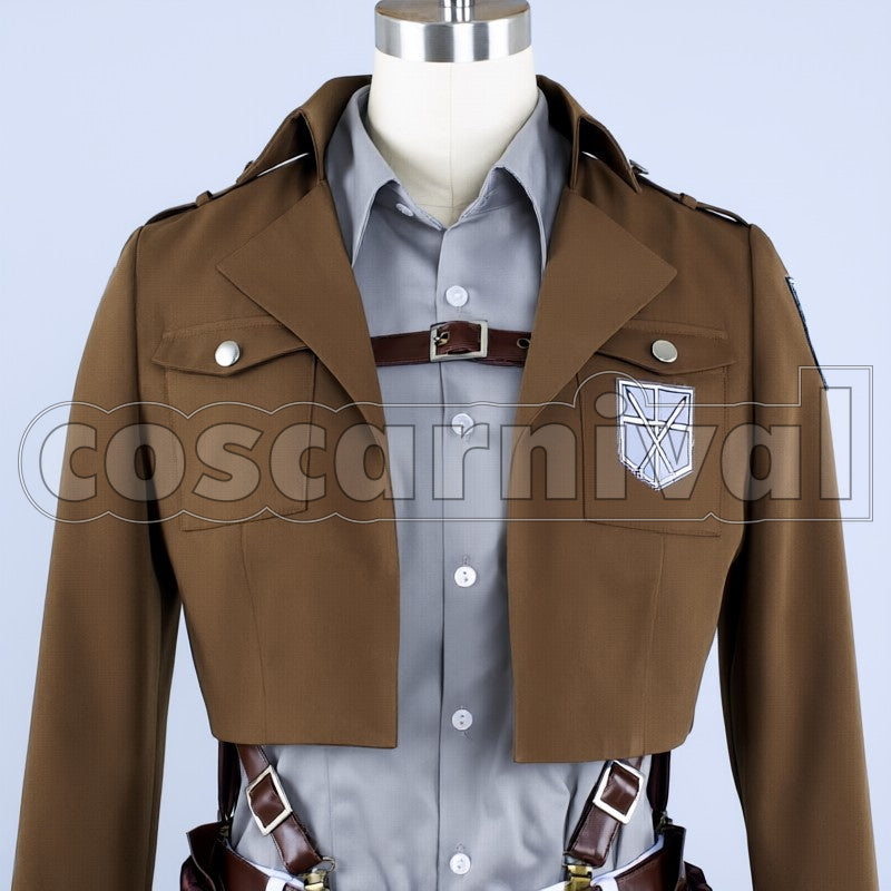 Survey Corps Sasha Blouse cosplay costume from Attack on Titan, front view 3