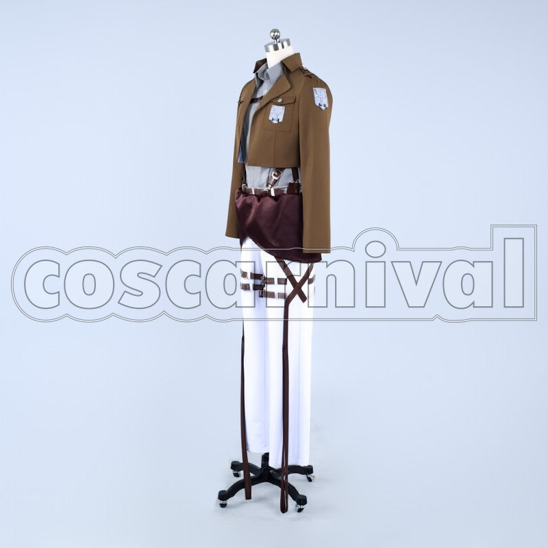 Survey Corps Sasha Blouse cosplay costume from Attack on Titan, side view