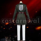 Titan Survey Corps Marley Military Uniform Embroidered Version Cosplay cosplay costume from Attack on, back view