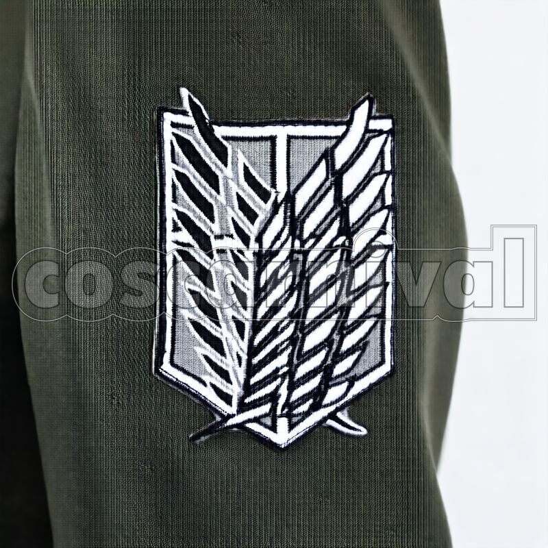 Titan Survey Corps Marley Military Uniform Embroidered Version Cosplay cosplay costume from Attack on, detail-2