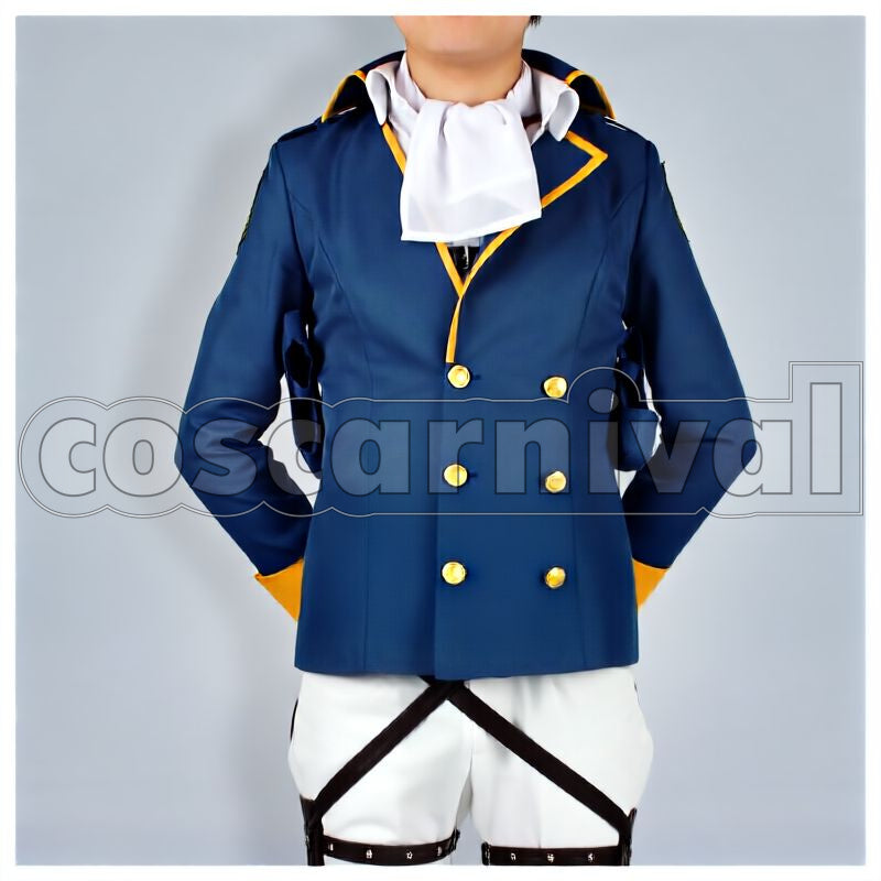 Titan: Wings of the Counterattack ONLINE Captain Levi Independent Special Logistics Soldier Cosplay cosplay costume from Attack on, front view