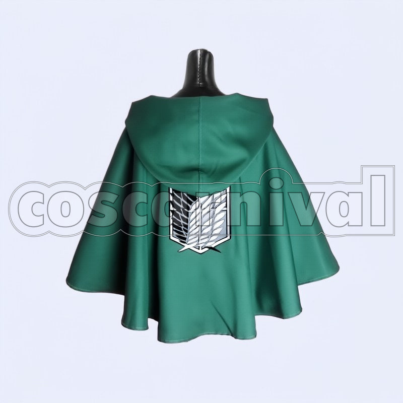 Survey Corps Eren Yeager cosplay costume from Attack on Titan, back view