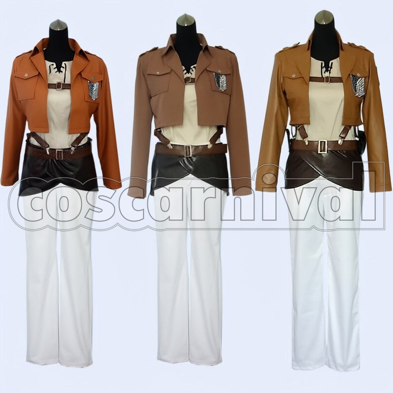 Survey Corps Eren Yeager cosplay costume from Attack on Titan, front view 3