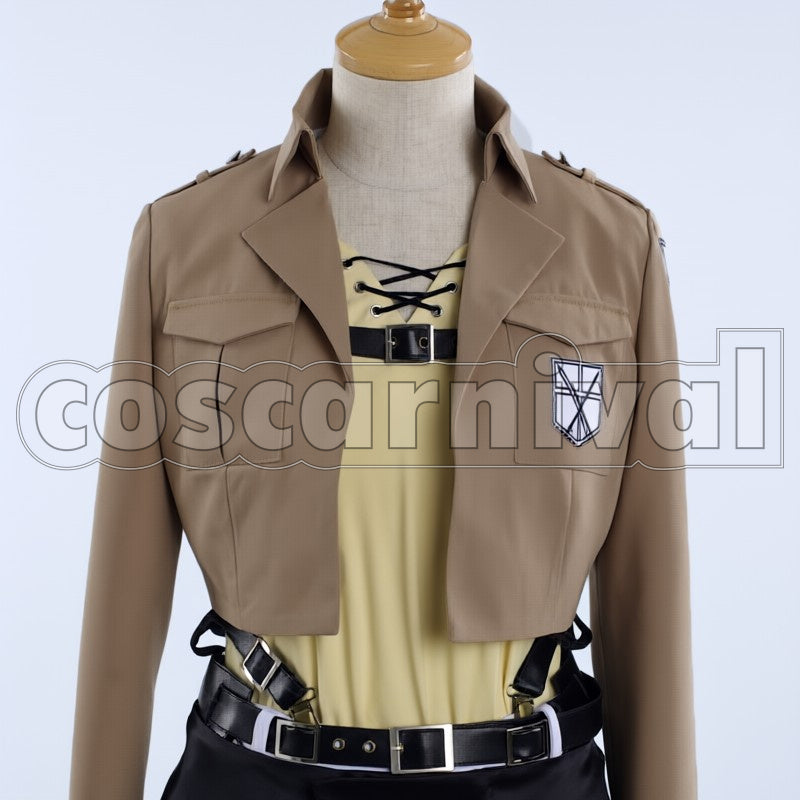 Survey Corps Eren Yeager cosplay costume from Attack on Titan, front view 4