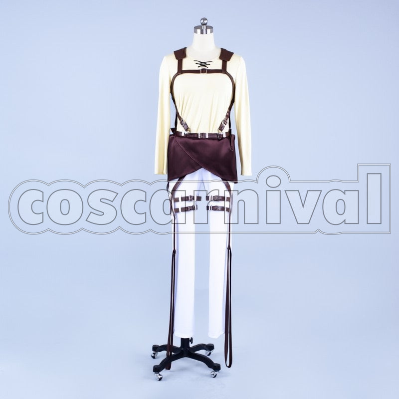 Survey Corps Eren Yeager cosplay costume from Attack on Titan, back view