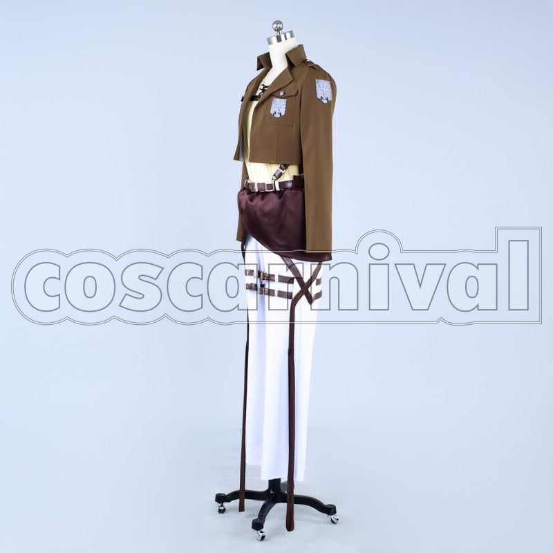 Survey Corps Eren Yeager cosplay costume from Attack on Titan, side view 4