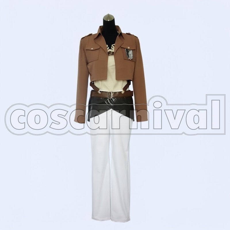 Survey Corps Eren Yeager cosplay costume from Attack on Titan, front view 2