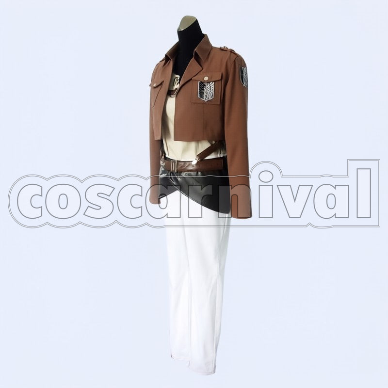 Survey Corps Eren Yeager cosplay costume from Attack on Titan, front view 4
