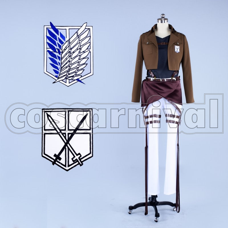 Survey Corps Ymir cosplay costume from Attack on Titan, front view