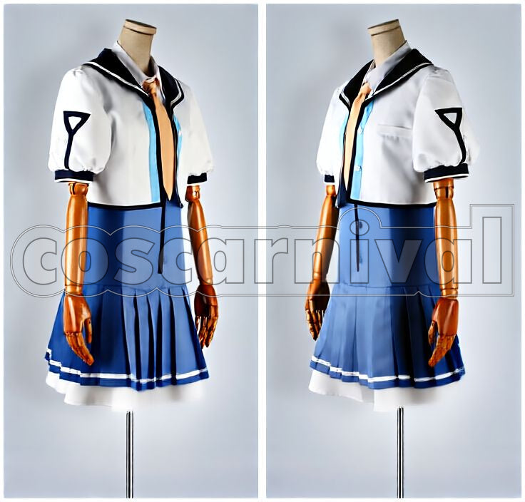 Seishuu Academy Uniform Cosplay cosplay costume from Baldr Sky, front view 2