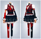 Knight Harley Quinn Cosplay cosplay costume from Batman: Arkham, front view 5