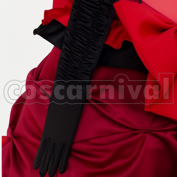 Madam Red Ball Gown cosplay costume from Black Butler, detail-3