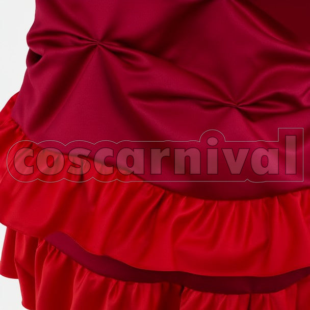 Madam Red Ball Gown cosplay costume from Black Butler, detail-4