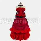 Madam Red Ball Gown cosplay costume from Black Butler, front view