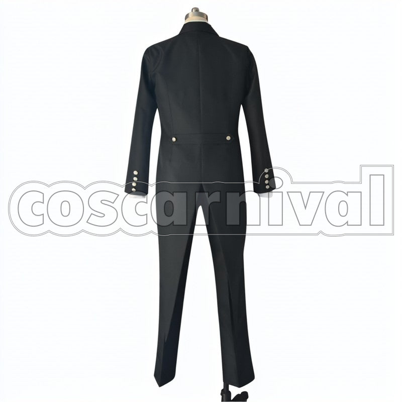 of the Atlantic Sebastian Michaelis cosplay costume from Black Butler Book, back view