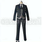 Sebastian Michaelis cosplay costume from Black Butler, front view