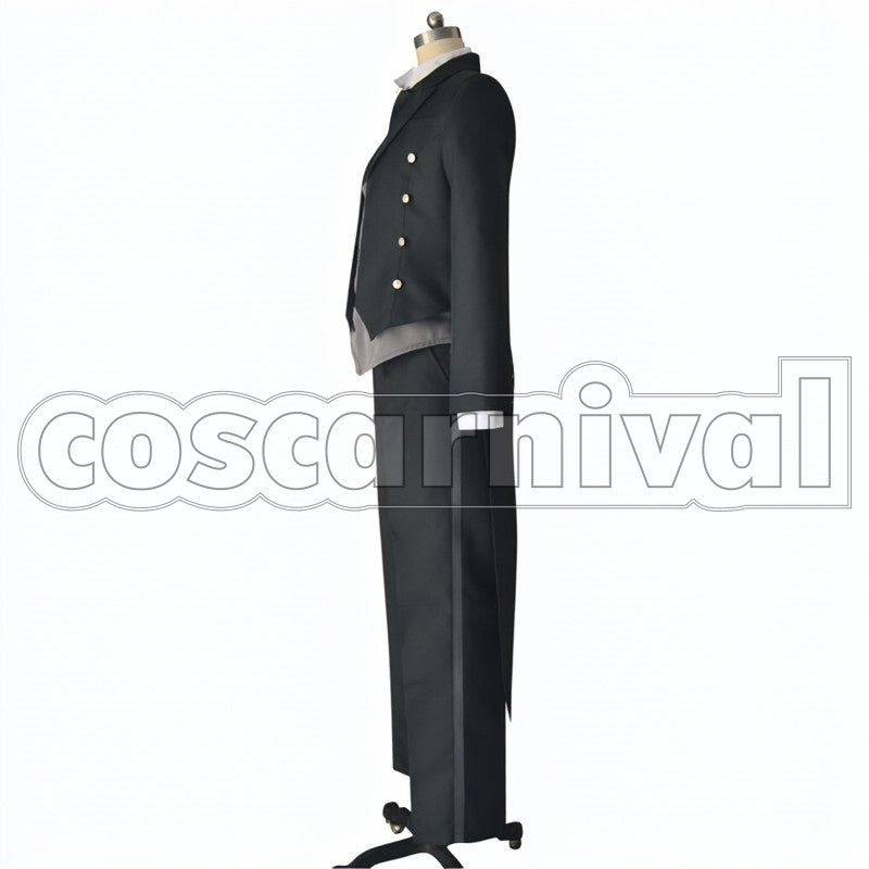 of the Atlantic Sebastian Michaelis cosplay costume from Black Butler Book, side view