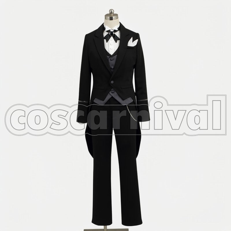 Claude Faustus cosplay costume from Black Butler, front view
