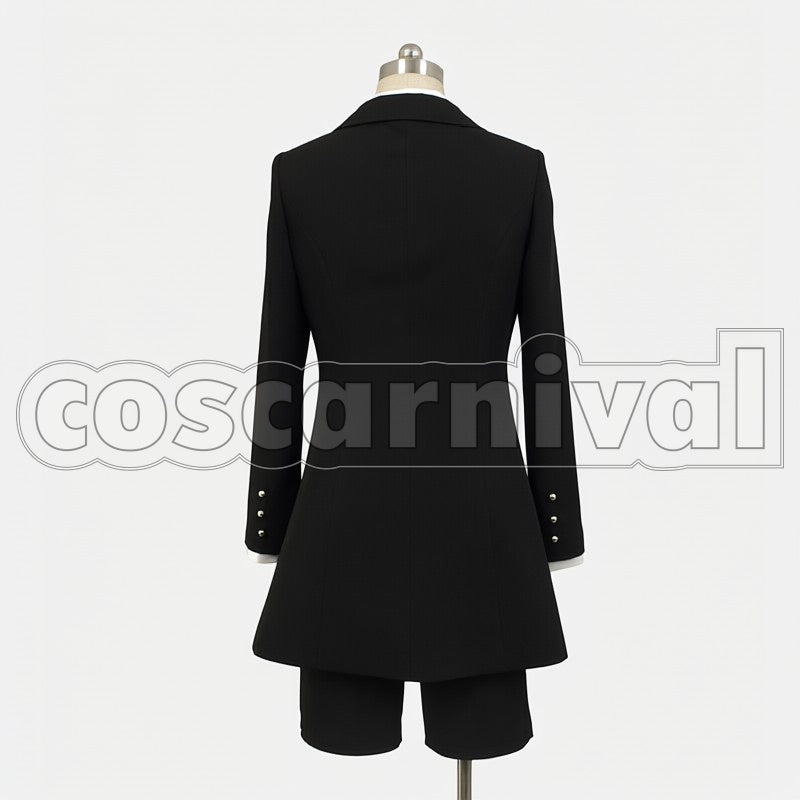 Ciel Phantomhive Mourning cosplay costume from Black Butler II, back view