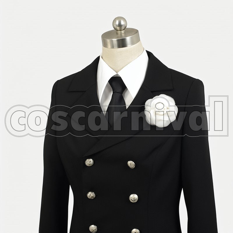 Ciel Phantomhive Mourning cosplay costume from Black Butler II, detail-1