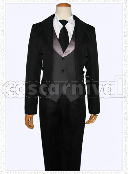 Tailcoat cosplay costume from Black Butler, front view
