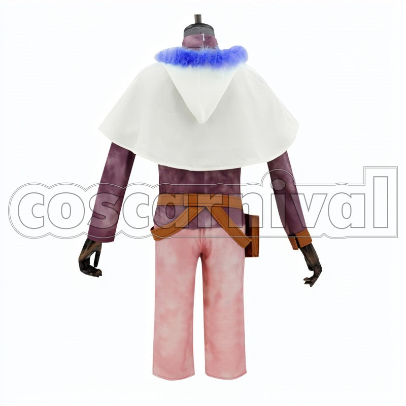 Yuno cosplay costume from Black Clover, back view