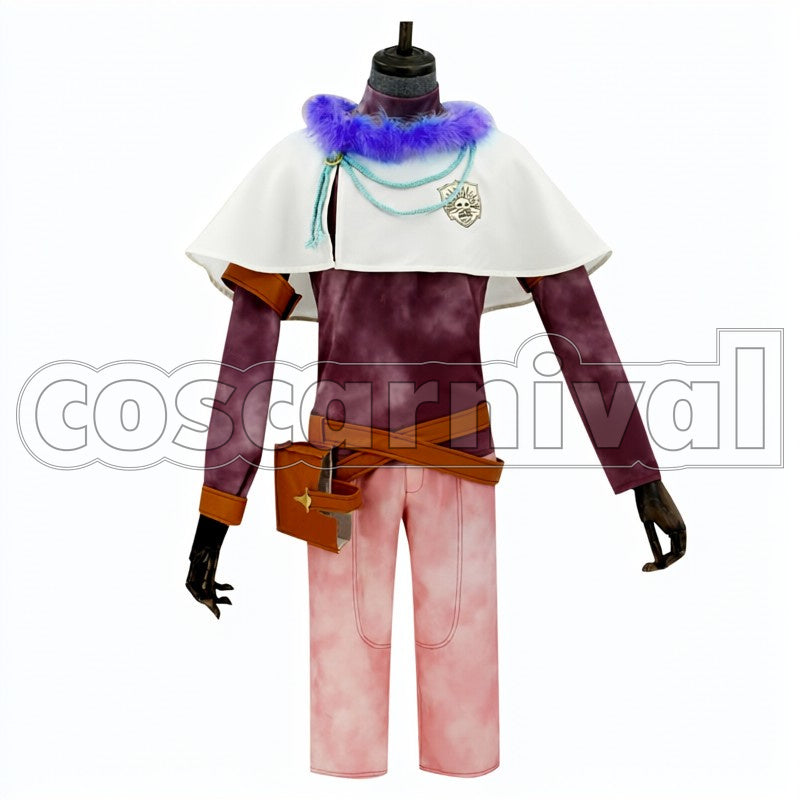 Yuno cosplay costume from Black Clover, front view