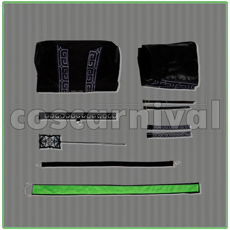 Theater Starless Kasumi Cosplay cosplay costume from Black Star:, accessory set view