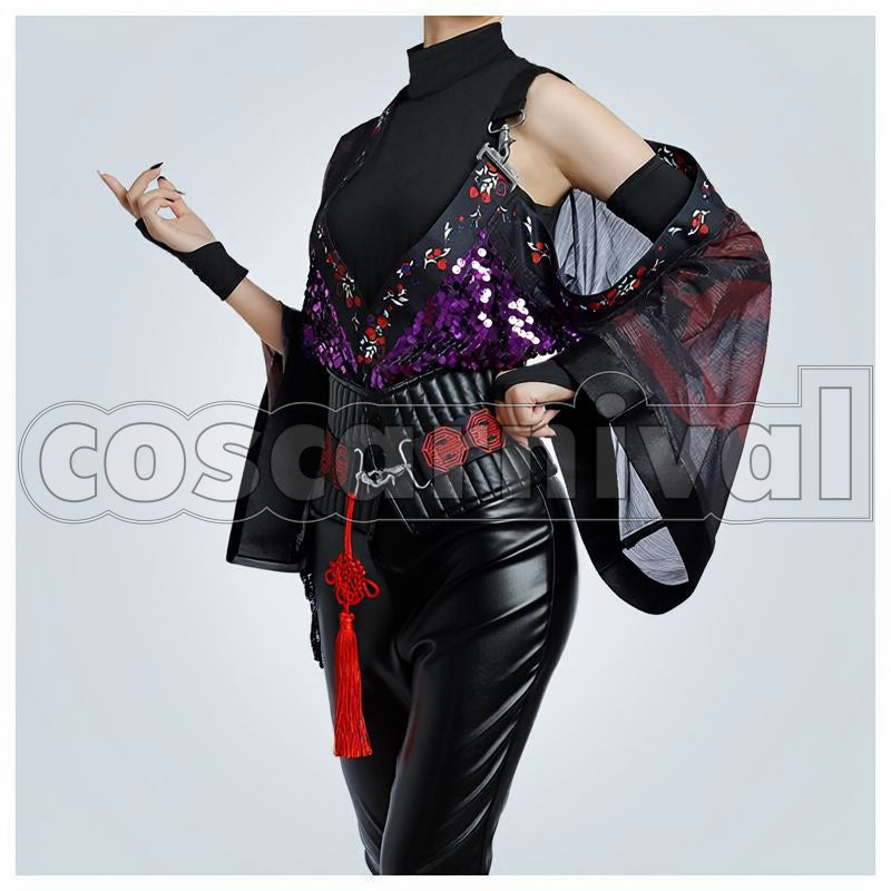 Theater Starless Team C Zakuro Stage Costume C Cosplay cosplay costume from Black Star:, front view 1
