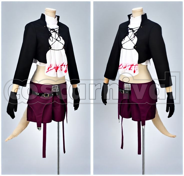 Saga Guillan Guinor Cosplay cosplay costume from Black Wolves, front view 2