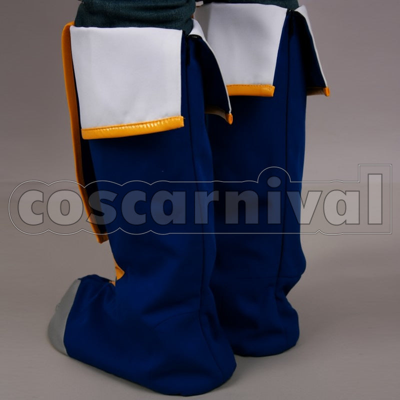 Jin furusetto cosplay costume from BlazBlue, side view