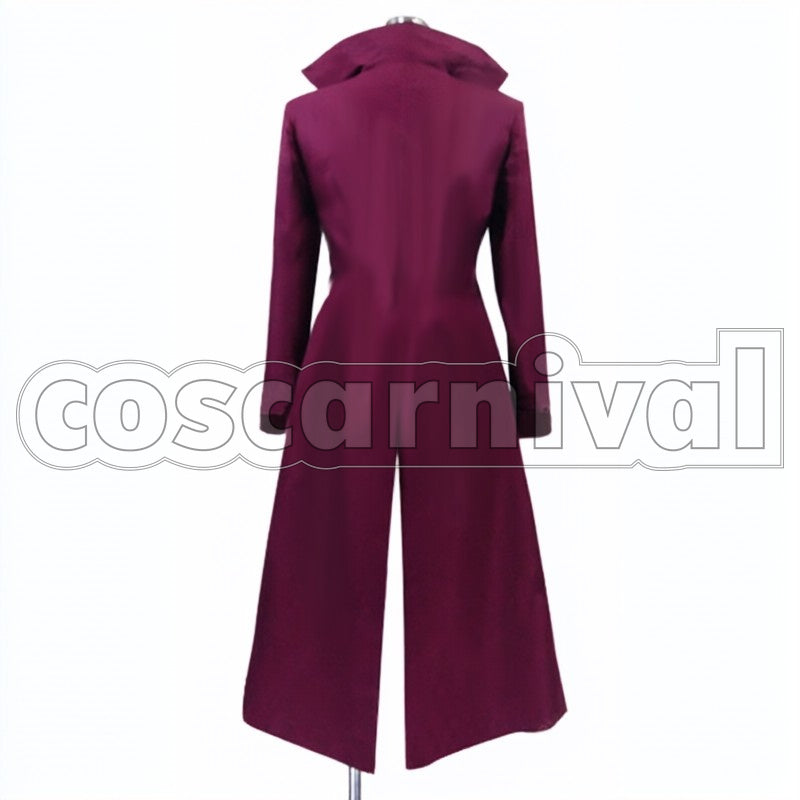K K cosplay costume from Blood Blockade Battlefront, back view