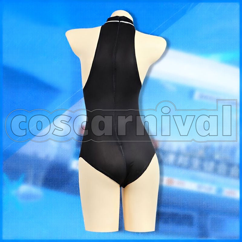 Asuma Toki Maid Outfit Cosplay cosplay costume from Blue Archive, back view 2